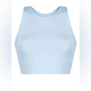 Girlfriend Collective Dylan Sky Blue Crop Top Sports Bra Small